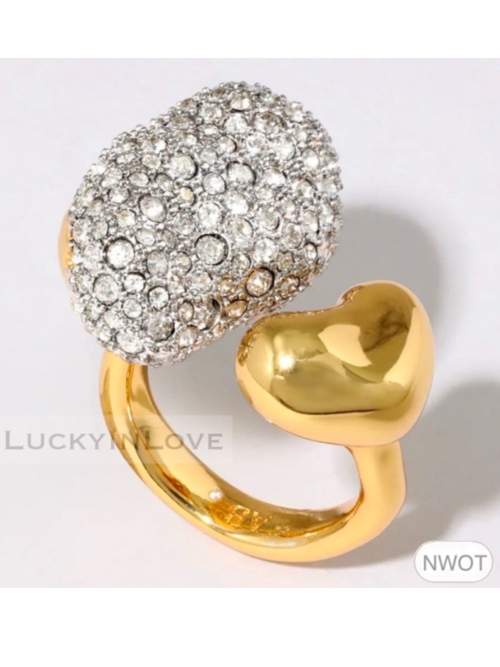 ALEXIS BITTAR • Solanales Crystal Pebble Heart Ring